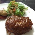 らんぴん's cooksnap of when they made 高野豆腐で節約ボリューム煮込みハンバーグ.