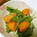 ふにこ0326's cooksnap of when they made 柿と人参、水菜のサラダ.