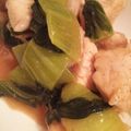 arcoisis's cooksnap of when they made チンゲンサイと鶏のオイスターソース炒め.