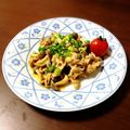 meiplu's cooksnap of when they made 簡単☆豚肉と茸のニンニクコチュマヨ炒め☆.