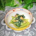 mielle's cooksnap of when they made 青菜のくるみ味噌和え.