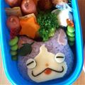 ☆８２５１☆'s cooksnap of when they made 妖怪ウォッチ キャラ弁 ブドウニャン.