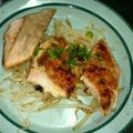 ぷにぷに～mama's cooksnap of when they made 秋鮭のショウガ焼き風ふっくらソテー.