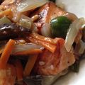 ２５２５セロリ's cooksnap of when they made ★なすピーマン鮭のガーリックバター焼き★.