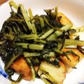 にゃ～けい's cooksnap of when they made 大根ぬき菜と魚河岸あげの甘酢炒め✿.