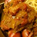 arku's cooksnap of when they made トマト缶とソーセージでカレーブルスト.