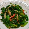 Rachelblye's cooksnap of when they made ランチ！ほうれん草のオイスターソース和え.