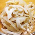 ほがら's cooksnap of when they made レンジでチン！もやしとちくわで＋１品.