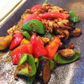 サイレンスケボーイ's cooksnap of when they made 豚肉ピーマン茄子のバターケチャップ炒め.