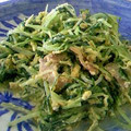 まるこなでしこ's cooksnap of when they made 水菜とベーコンの中華卵とじ.