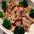 アロハにこちゃん's cooksnap of when they made こく旨♪れんこんと鶏肉のオイマヨ炒め.