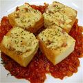 Kilaaaaaa★'s cooksnap of when they made トマトソースで厚揚げのベーコンチーズ焼き.