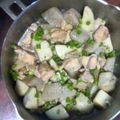 ワッシー岡's cooksnap of when they made 小いもと鶏モモとこんにゃくの煮物.
