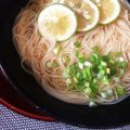 xxx春の雨。xxx's cooksnap of when they made スダチうどん.