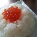 ＰＵＲＵ's cooksnap of when they made いくらの醤油漬けで☆塩お握り.