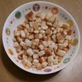 pimo's cooksnap of when they made パン耳deノンオイル☆クルトン.