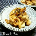 inyako's cooksnap of when they made 鶏皮とれんこんの甘辛煮.