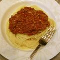 きんとと1234's cooksnap of when they made 食べ応え抜群★濃い味ミートソーススパ.