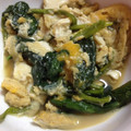さんばちゃん's cooksnap of when they made 畑で採れたて☆ほうれん草の玉子とじ.