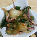 。はるる。's cooksnap of when they made たこときゅうりとオクラのキムチ混ぜ.