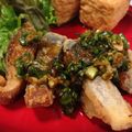 yuikaaaa's cooksnap of when they made さわらのから揚げ　香味ねぎソースかけ♪.