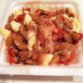 i3uchi's cooksnap of when they made チーズと福神漬け入り納豆～あったかご飯に.