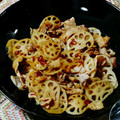 chanlina's cooksnap of when they made れんこんと豚肉のきんぴら.
