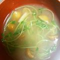ちなつのママ's cooksnap of when they made なめこと豆苗のお味噌汁.