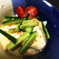 ☆Harue's cooksnap of when they made 豆腐ときゅうりの簡単＊胡麻だれ坦々冷奴＊.