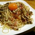 さとうシュガー's cooksnap of when they made きのこの和風カルボナーラ.