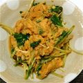 ちあき－125's cooksnap of when they made 超かんたん！水菜の卵とじ.