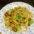 ﾏﾕｺｺ's cooksnap of when they made mなめこと油揚げの和風パスタ.