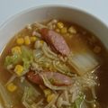 みぃ010's cooksnap of when they made 白菜とえのきと豚肉のみそ煮.