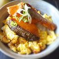 NAGANO久留米's cooksnap of when they made 秋鮭の照り焼きで♪　ふわとろ甘辛卵丼♡.