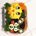 クックRB9XMK☆'s cooksnap of when they made ふなっしー＆くまモン キャラ弁.