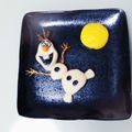 食の応援団's cooksnap of when they made 今年のお月見団子は【オラフ】で♪.