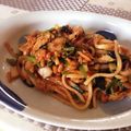 mavi's cooksnap of when they made 小松菜と刻み納豆のキムチうどん.