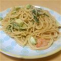 ざらめchan's cooksnap of when they made アボカドとトマトとえびのクリームパスタ.