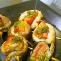 ☆ユウ's cooksnap of when they made 秋刀魚とまとジェノベーゼのピンチョス.