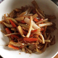 まめっこつぶ's cooksnap of when they made 大根の皮と人参のきんぴら.