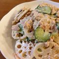 かすなつまま's cooksnap of when they made 簡単おいしい♪レンコンツナサラダ.