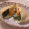 ドミンゲス's cooksnap of when they made ほうれん草と卵の薄あげ巾着煮.