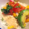 hakobetet's cooksnap of when they made 茹で鶏のスタミナ丼.