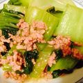uemiki's cooksnap of when they made チンゲン菜と挽肉の塩炒め.