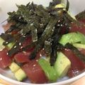 かおるルル's cooksnap of when they made まぐろ・アボカドの漬け丼/わさび醤油タレ.