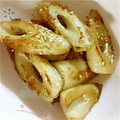 usagizaki's cooksnap of when they made 朝食！お弁当に！簡単ゴマ香るちくわ炒め.