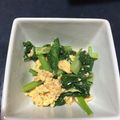 ☆らぶ〜んのひとみ☆'s cooksnap of when they made 小松菜の卵炒め〜鮭フレーク入り〜.
