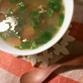 花てまり0729's cooksnap of when they made 簡単！丸ごと卵のみそ中華スープ.