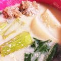 野菜っ仔's cooksnap of when they made こくウマ！大根と小松菜の豆乳スープ.