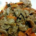 riea1130's cooksnap of when they made 人参＆牛肉のお酢さっぱり炒め.